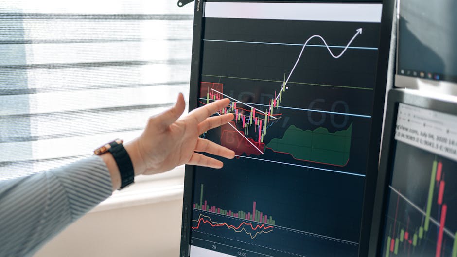 AI data analytics dashboard on screen