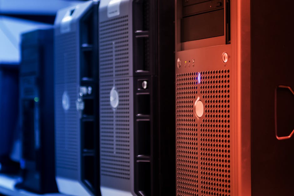 AI data center server racks
