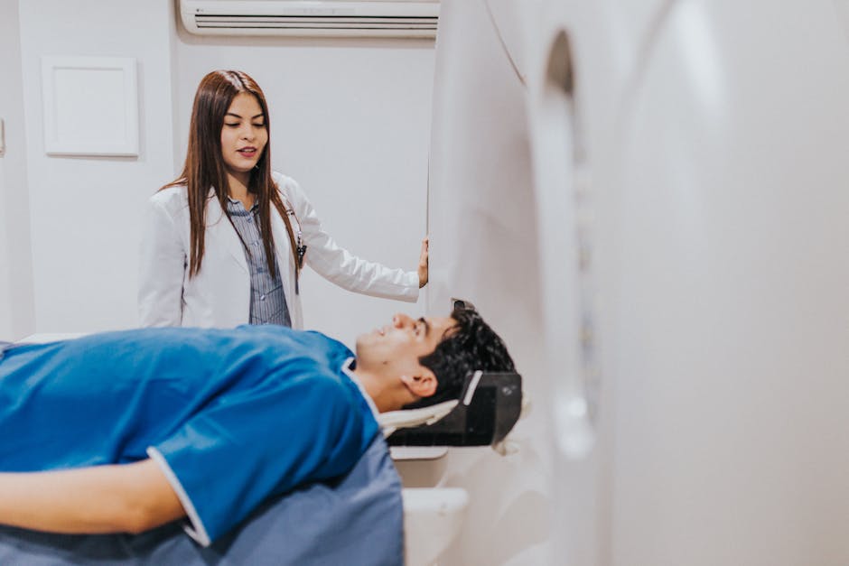 AI doctor diagnosing patient