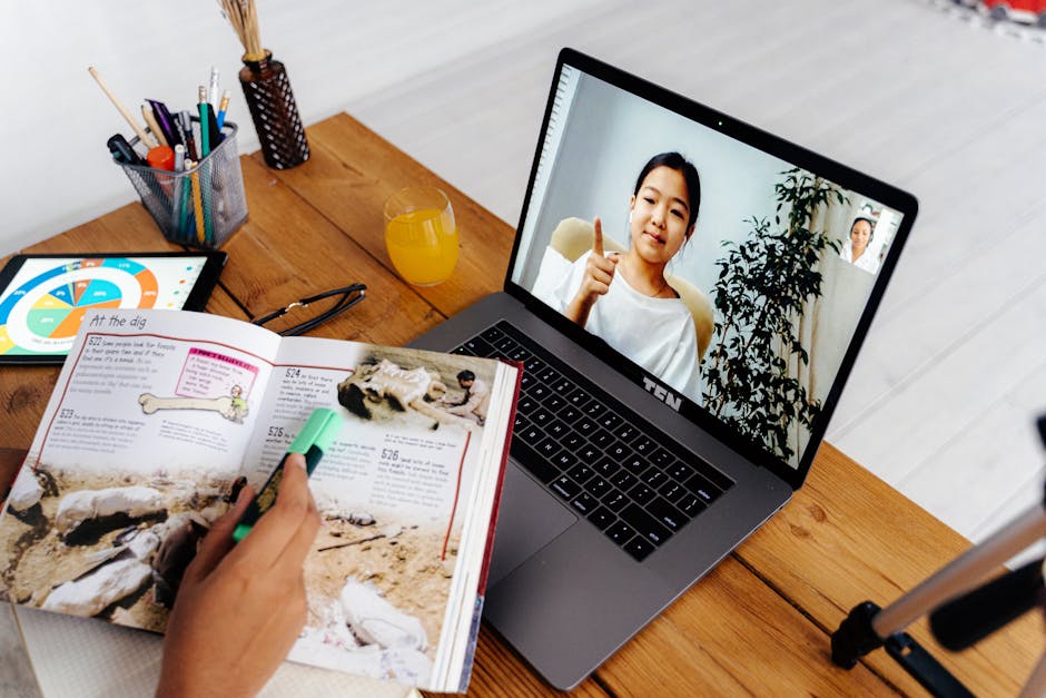 AI powered virtual tutor on tablet