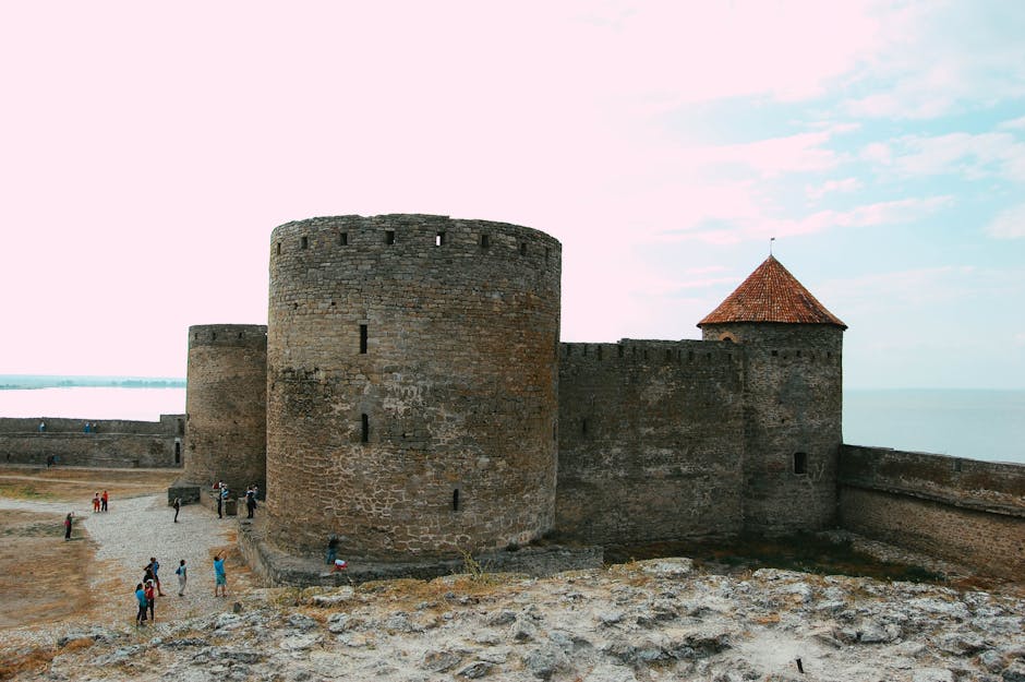 Ancient Ukrainian castle landscape