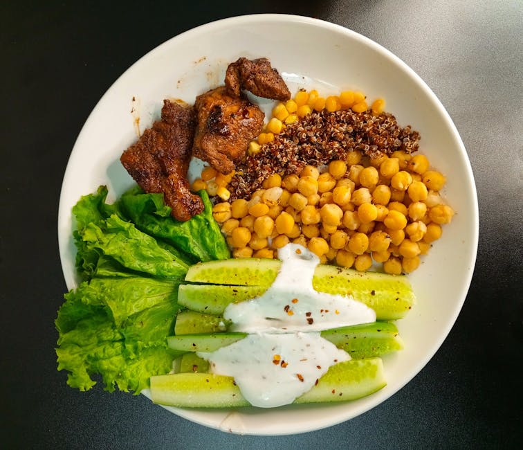 Balanced Russian meal active lifestyle