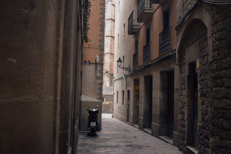 Barcelona old town alley