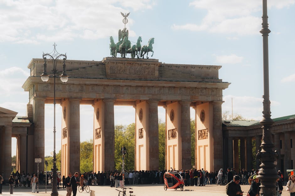 Berlin Brandenburg Gate vibrant city life
