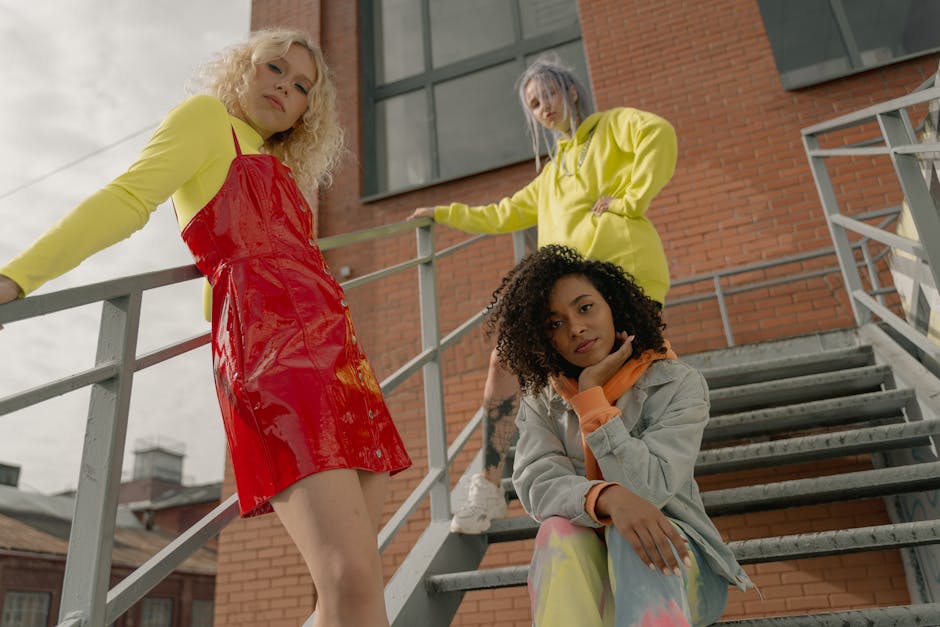 Bold streetwear Russian models