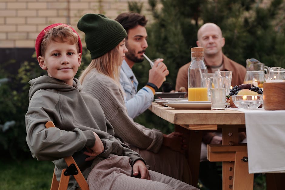 Brazilian family enjoying a meal together