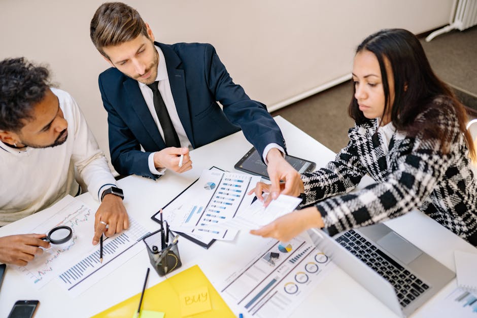 business meeting diverse team ai analysis