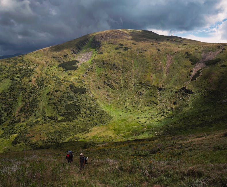 Carpathian mountains hiking