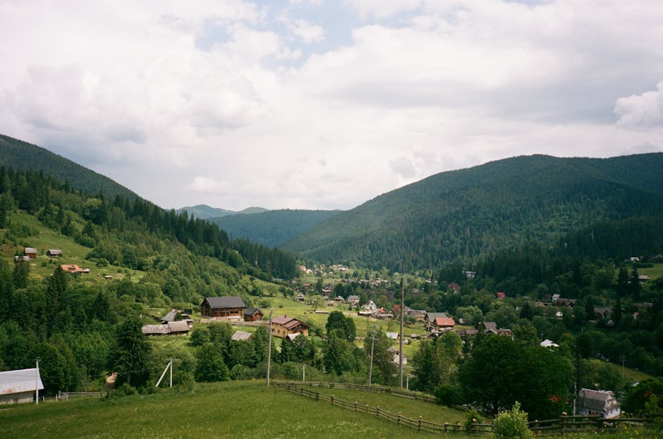 Carpathian mountains village