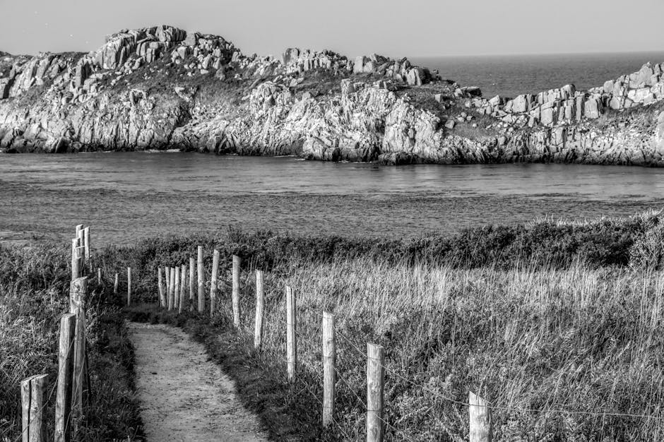 coastal path Bretagne cliff sea view