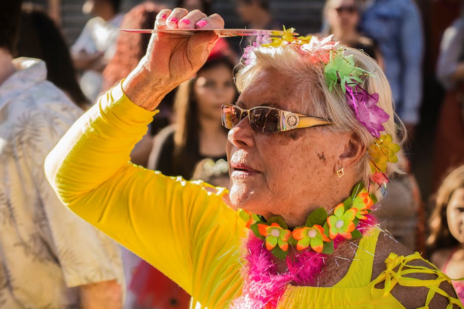 Colorful Brazilian street style joyful people