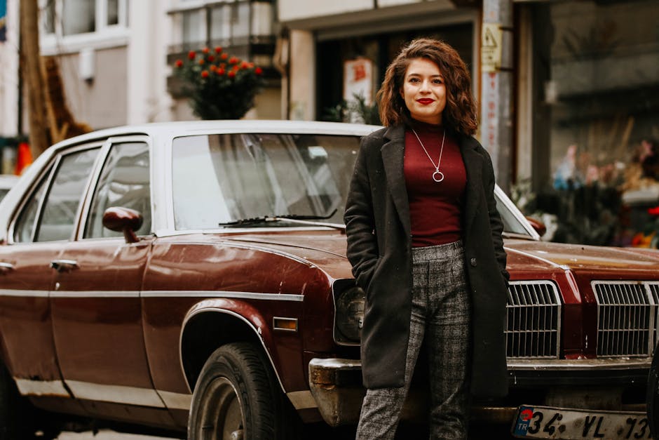 confident woman with timeless fashion