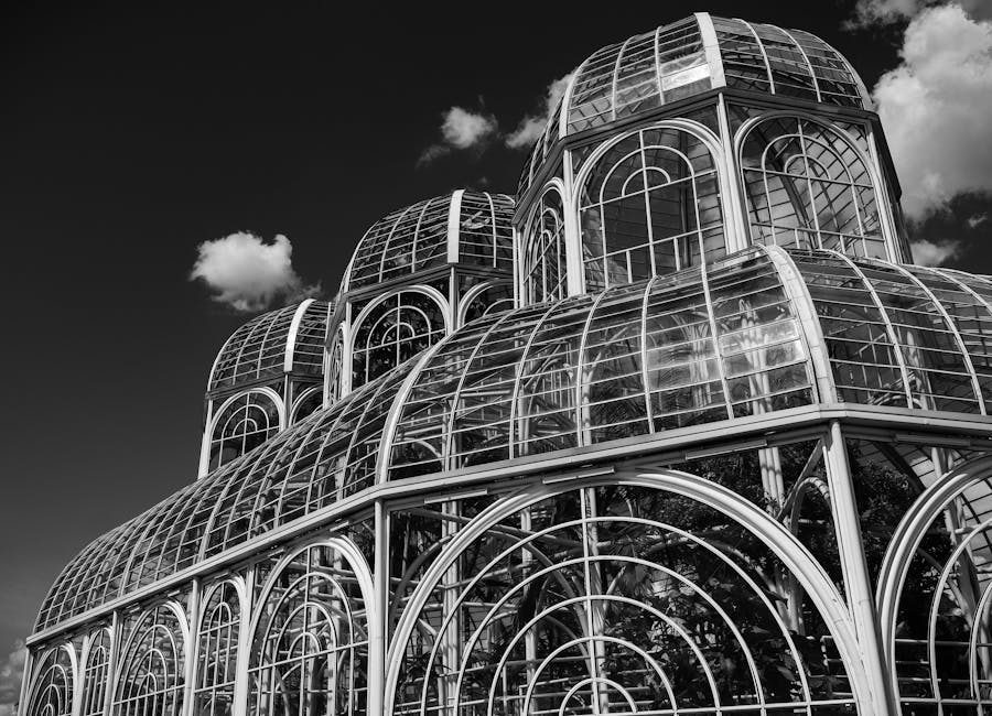 Curitiba botanical garden glasshouse