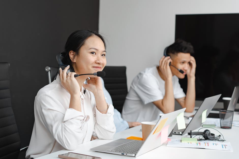 customer support agents working efficiently with AI