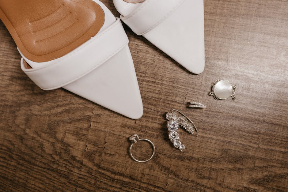 detailed shot of fashion accessories