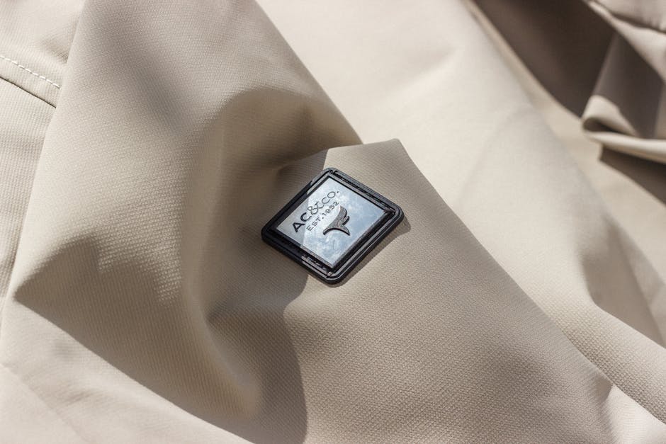 details of high quality fabric on a minimalist jacket