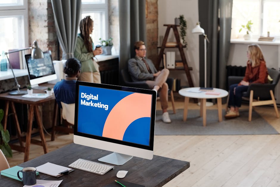 Digital marketing team using AI tools