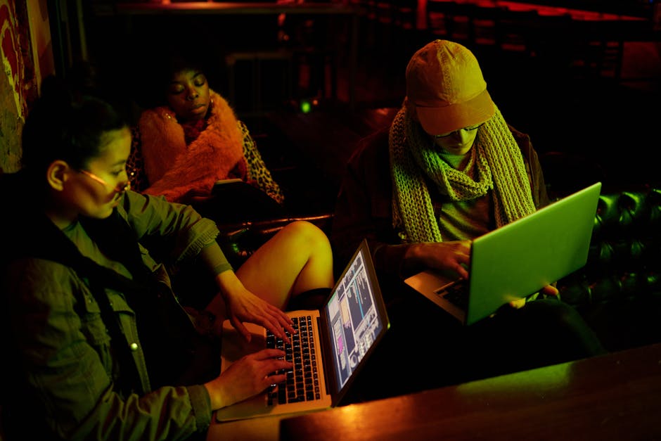 diverse group coding together