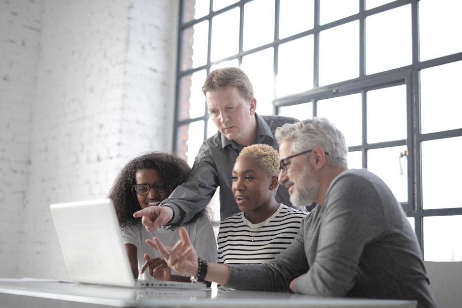 diverse professionals learning AI online
