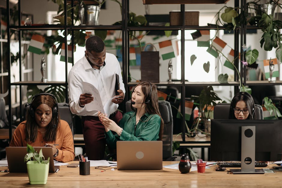 diverse remote workers collaborating