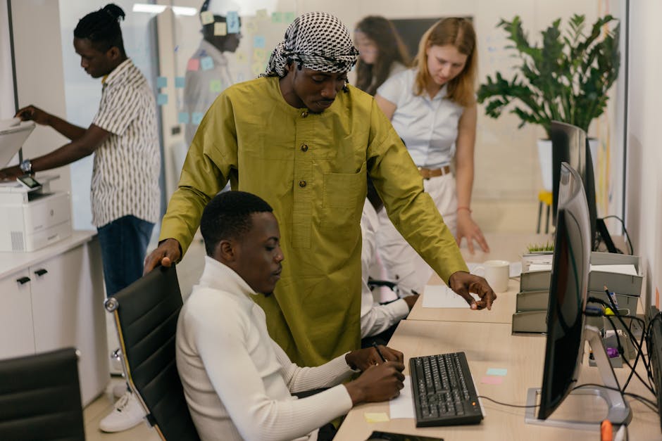 diverse team collaborating on AI project