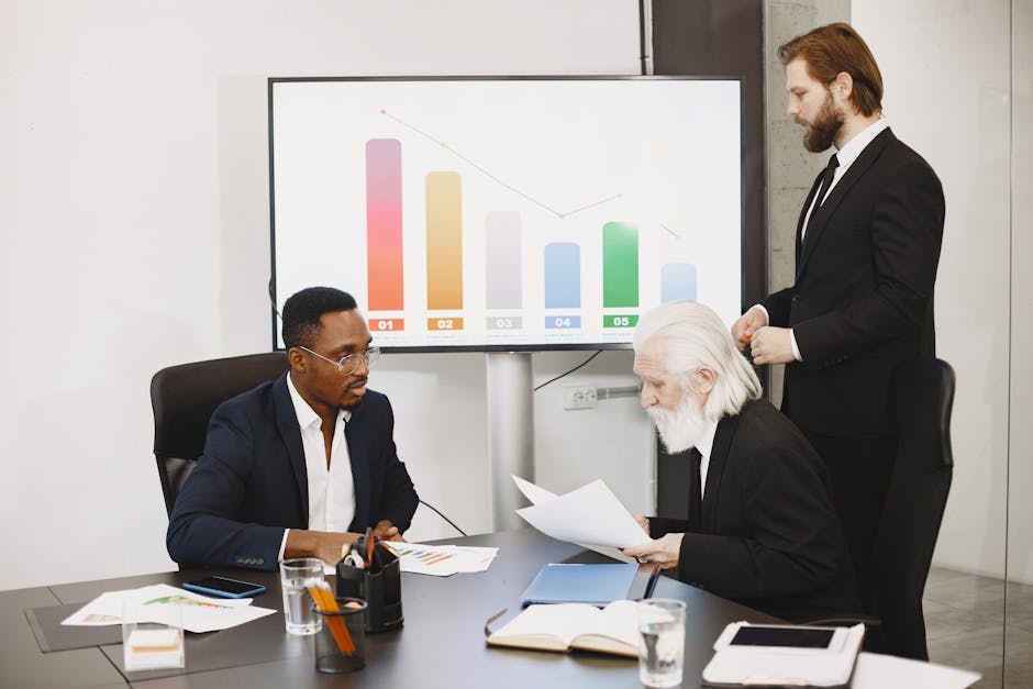 diverse team discussing AI finance