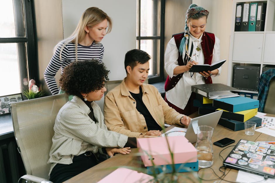 diverse team discussing ethical AI
