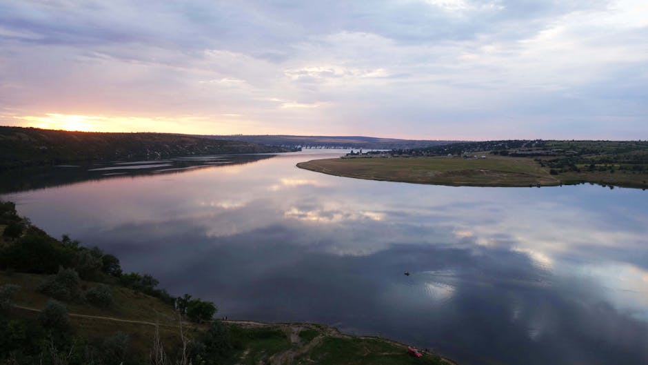 Dniester Canyon scenic river view