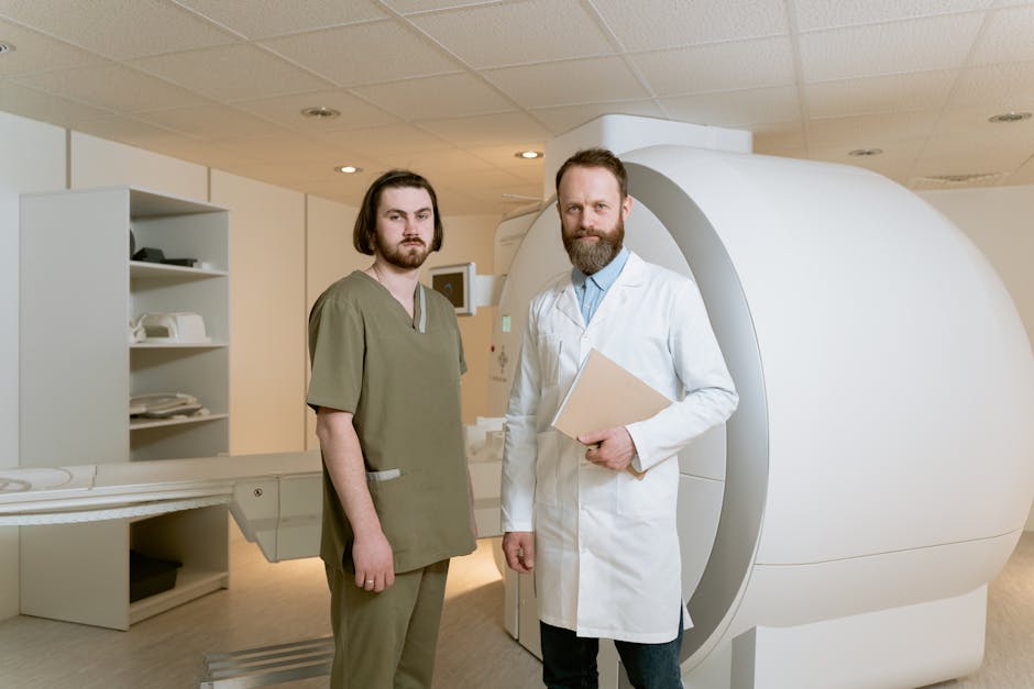 Doctors using AI medical scanning