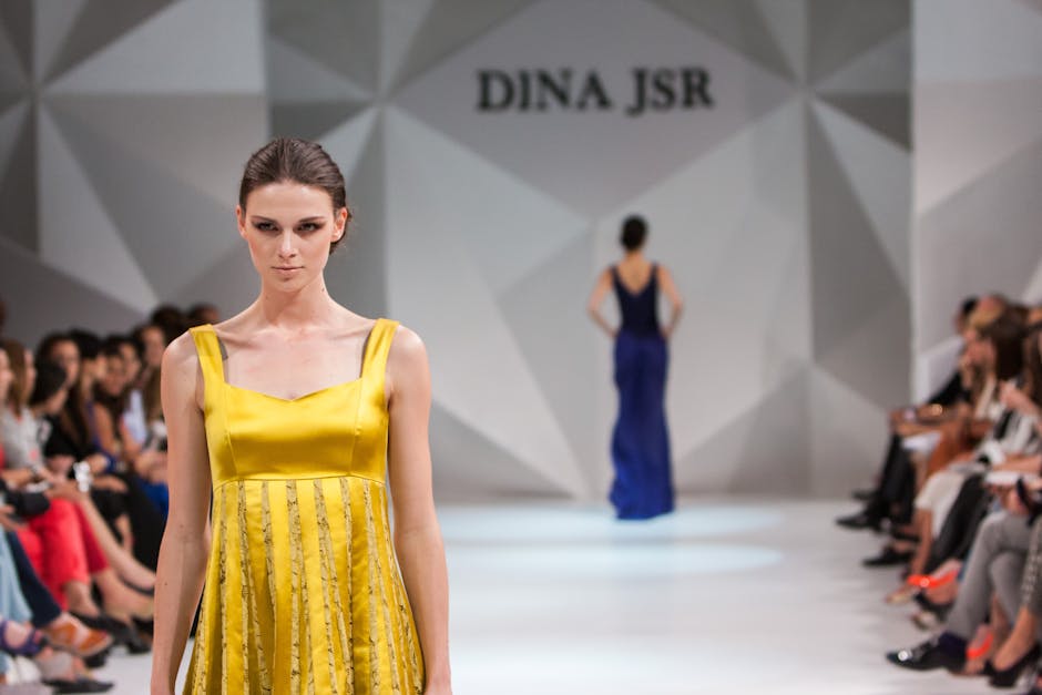 Fashion runway Eastern European designer