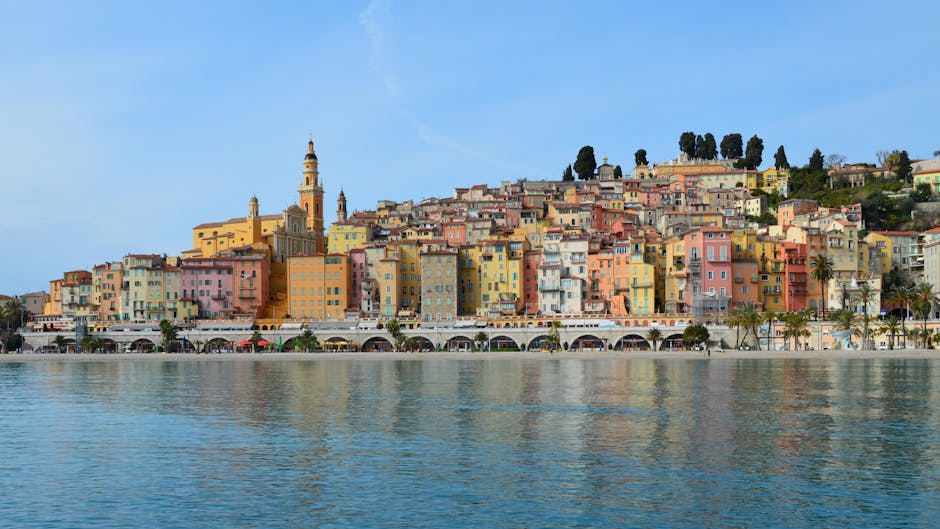 French Riviera coastal village