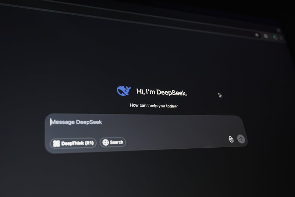 futuristic ai chatbot interface