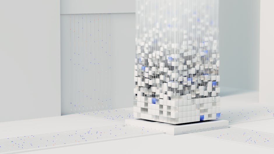 futuristic cityscape with AI data visualization