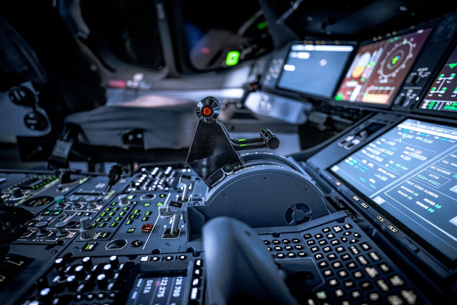 futuristic cockpit with AI interface