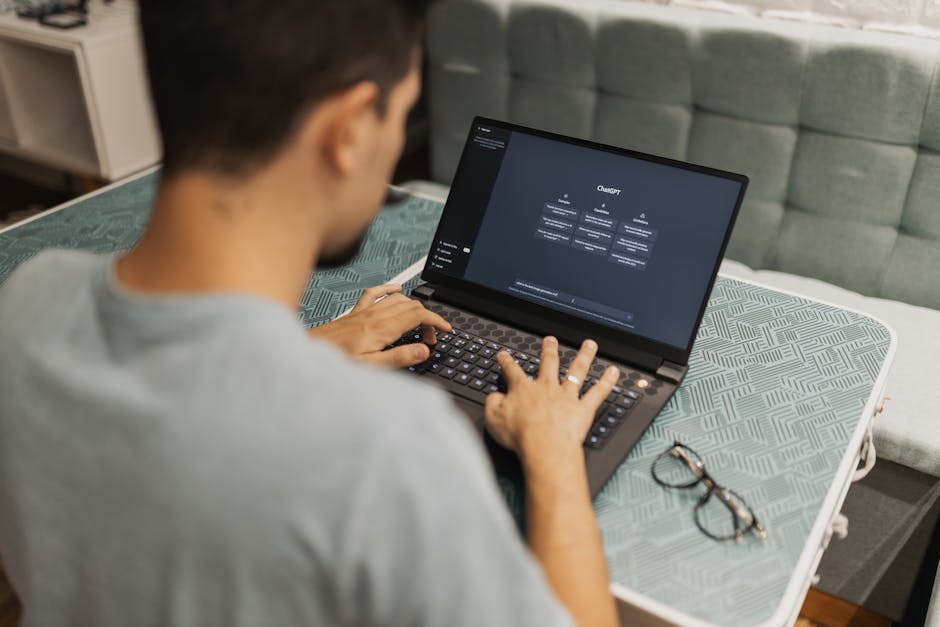 futuristic office desk with AI interfaces