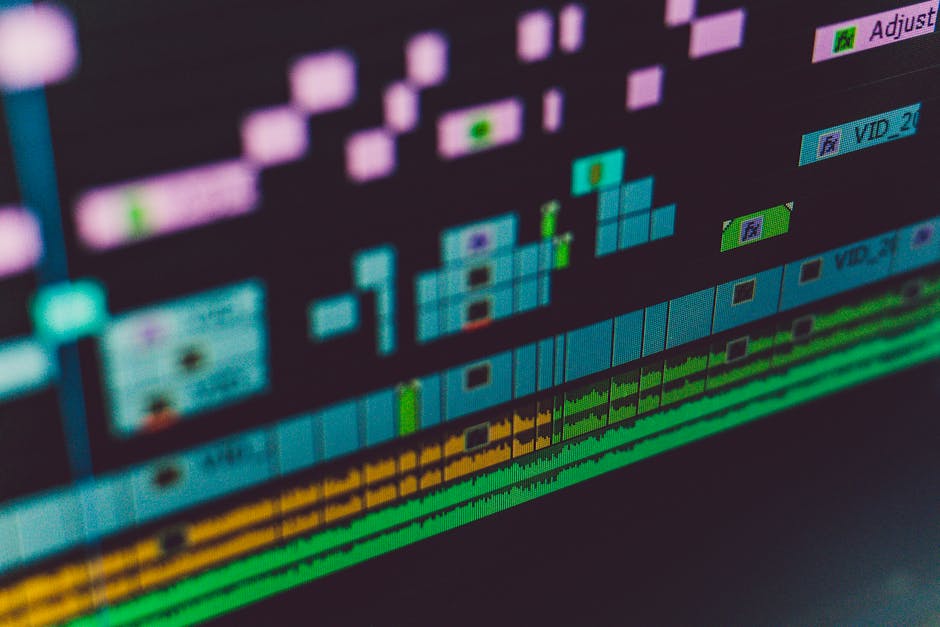 futuristic video editing interface with AI elements