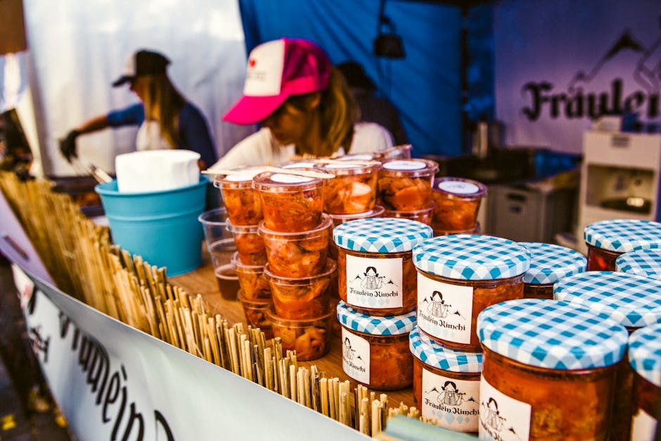 German street food market