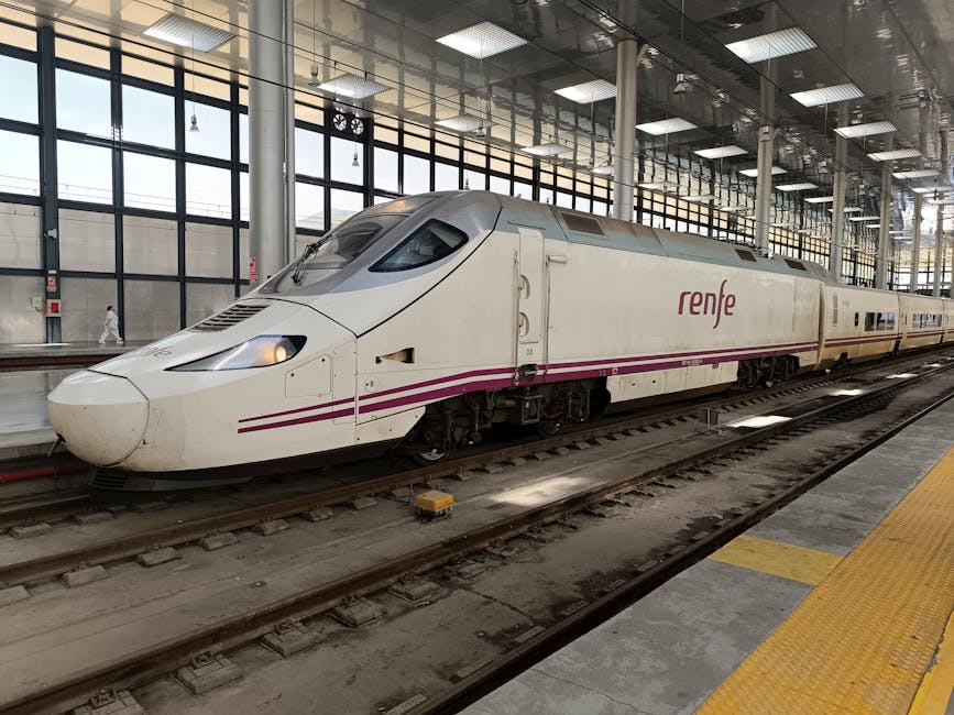 High-speed train in Spain