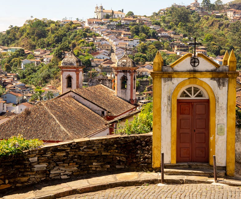 Historic colonial town in Brazil