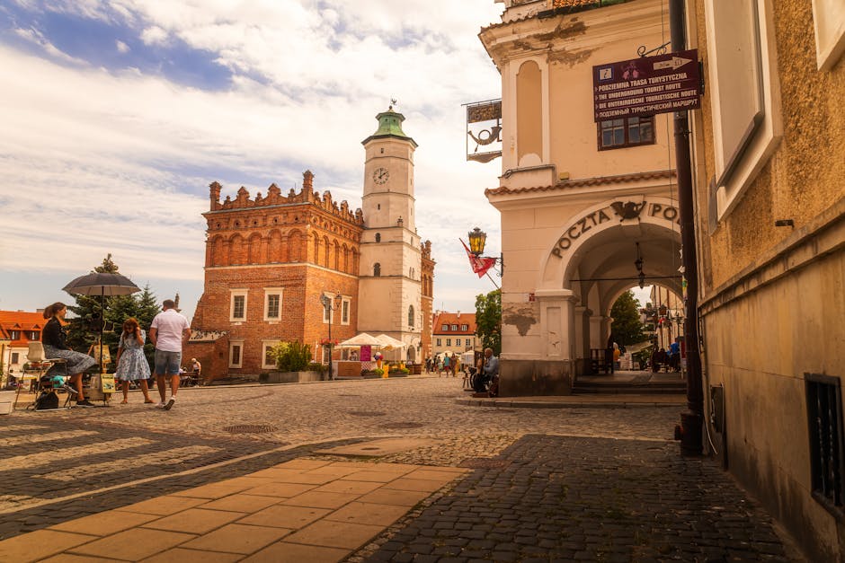 historic old town sandomierz poland