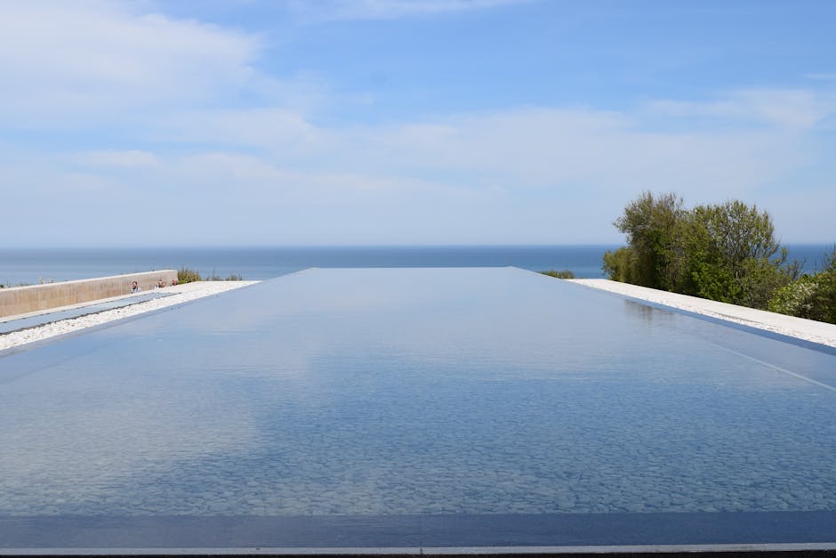 infinity pool french riviera with sea view