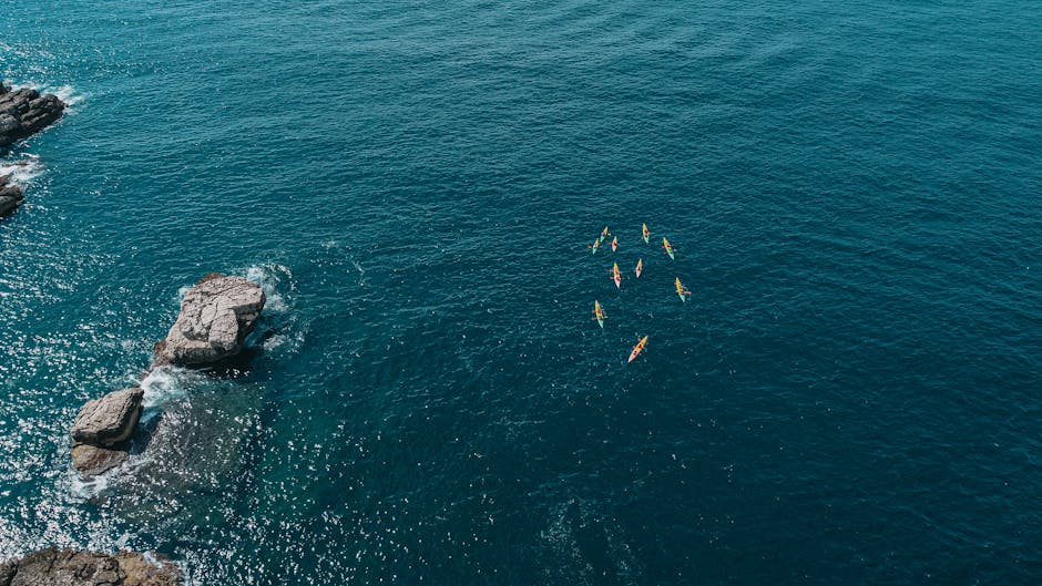 Italian coastline kayaking