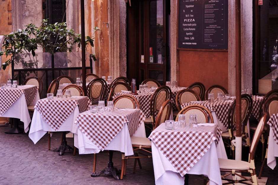 Italian family lunch table