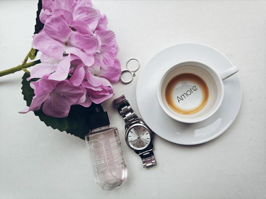 Italian fashion accessories flat lay
