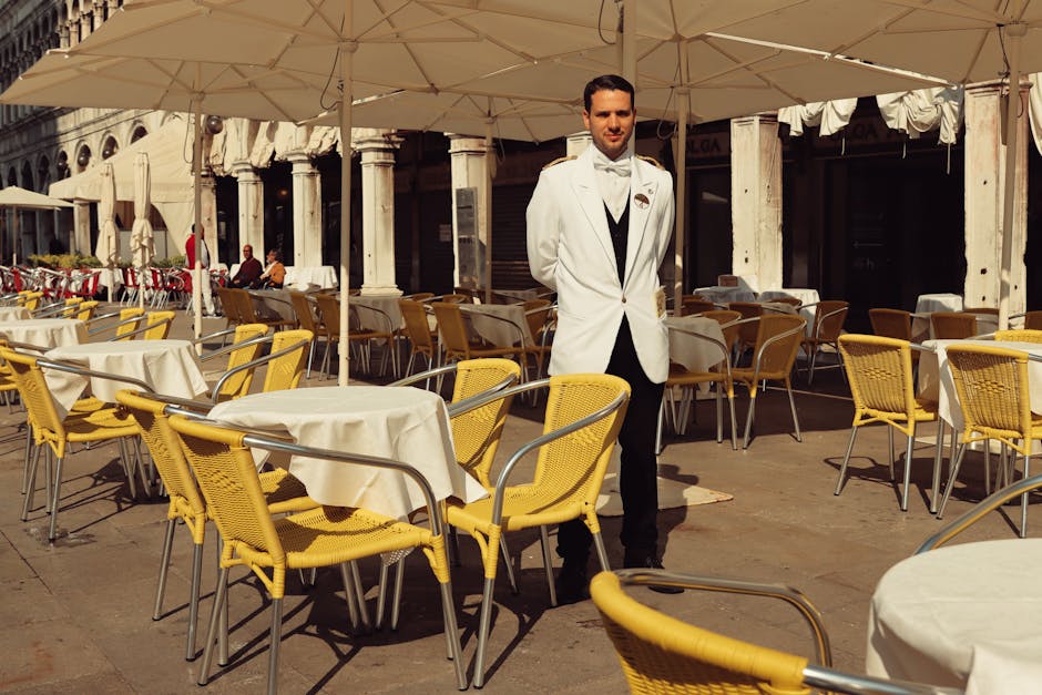Italian fashion cafe scene