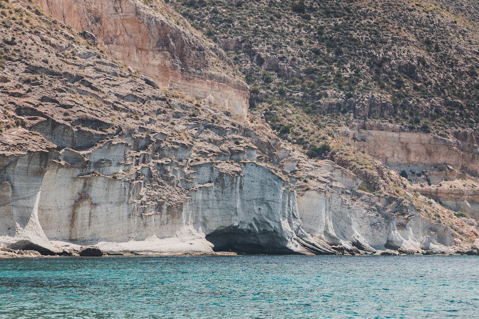 kayaking in cabo de gata with clear water