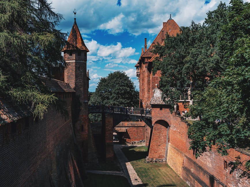 Malbork Castle aerial view