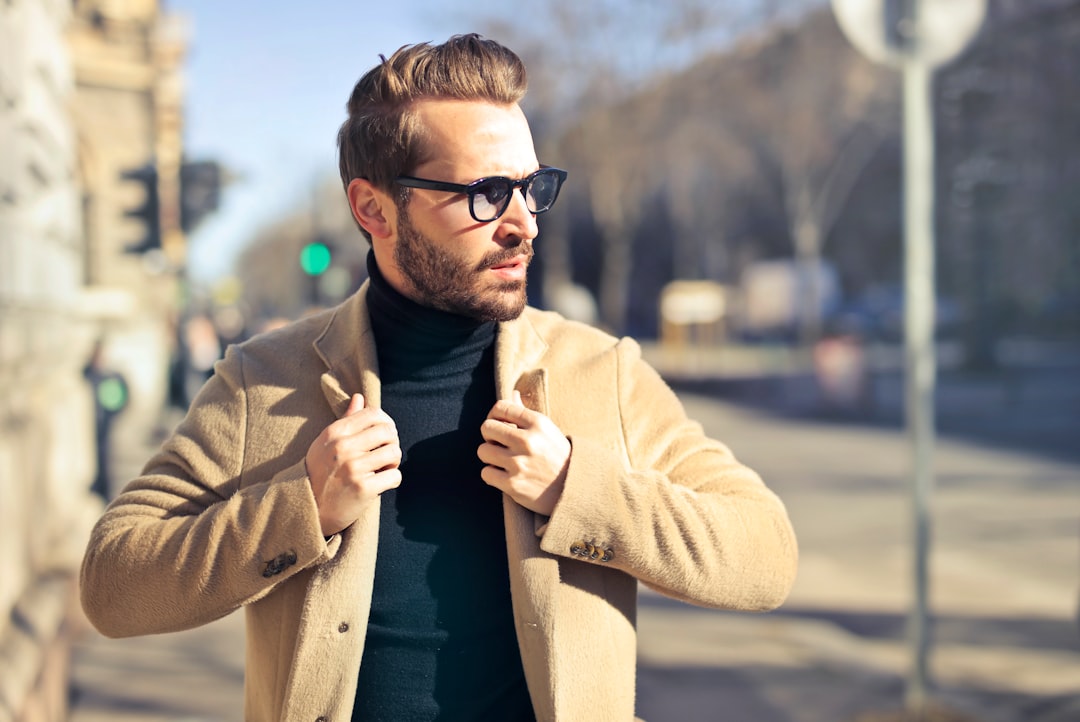 Man layering clothes