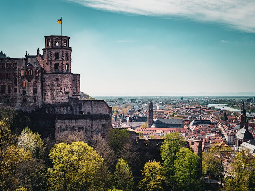 medieval German castle overlooking river