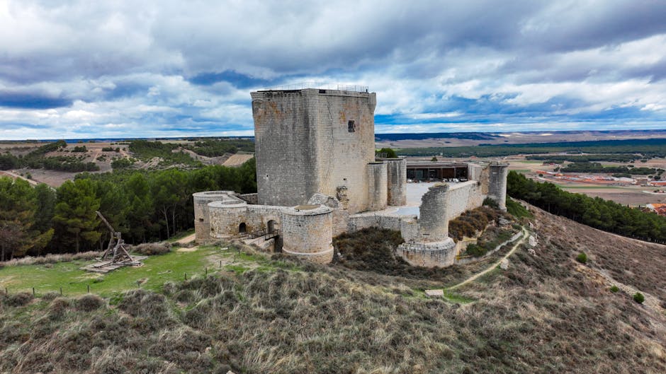 Medieval Spanish castle countryside